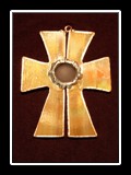 Kreuz für Halskette Braun