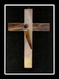 Wandkreuz Braun