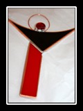 Engerl aus Tiffany-Glas