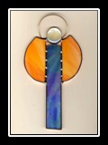 Engerl aus Tiffany-Glas