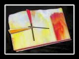 Tiffany-Glas Uhr