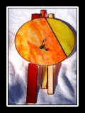 Tiffany-Glas Uhr