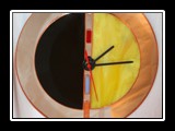 Tiffany-Glas Uhr