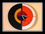 Tiffany-Glas Uhr